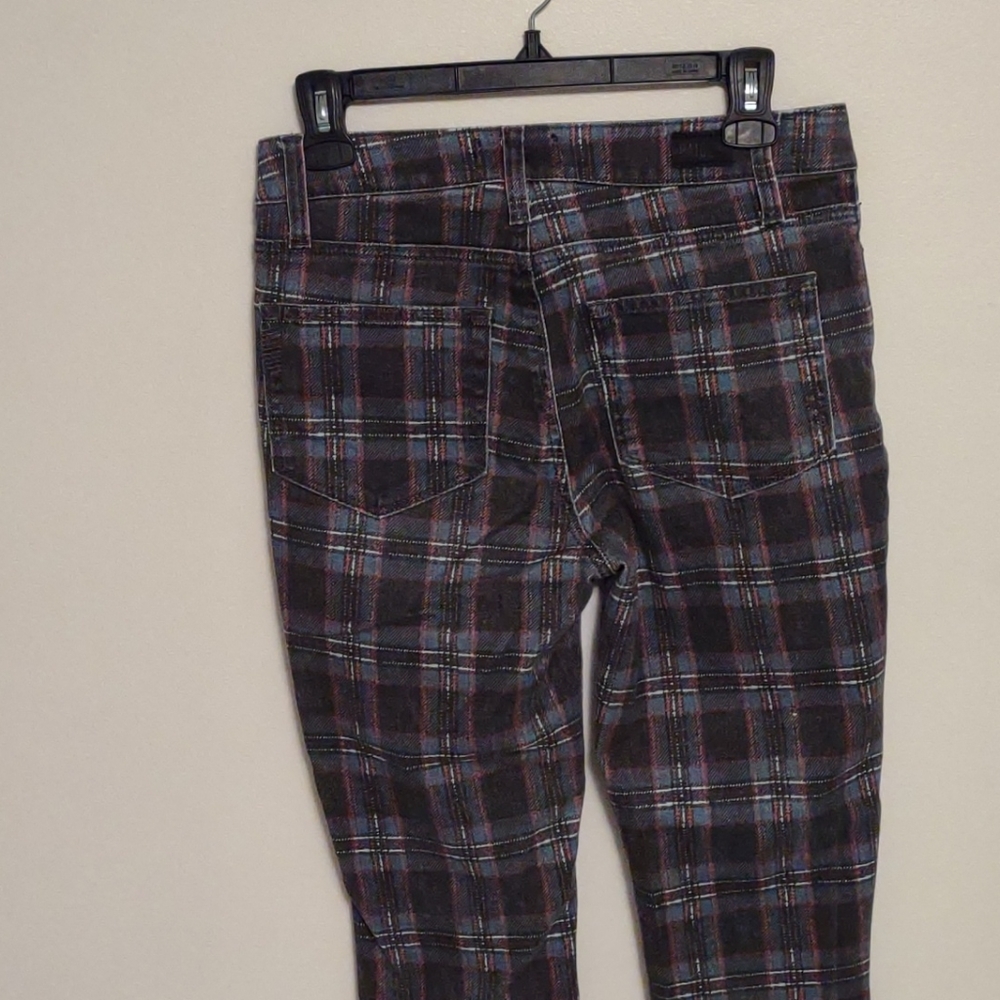 Paige Hoxton plaid jeans, Anthro, size 27 petite